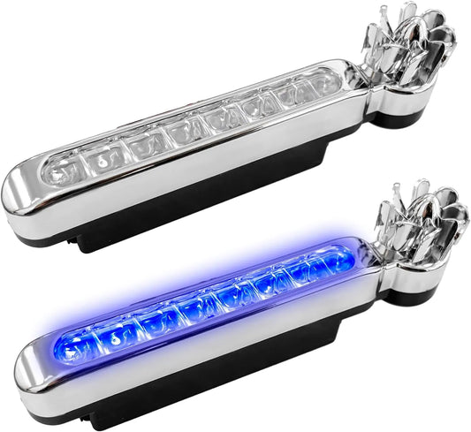 Wind Powered Vehicle Lights, 8 LED Waterproof Car Wind Energy Daytime Light, Auto LED Daytime Running Lights No External Power Supply, Universal Car Accessories