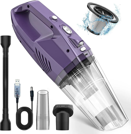 Cordless Handheld Car Vacuum – Powerful Suction, Lightweight & Rechargeable