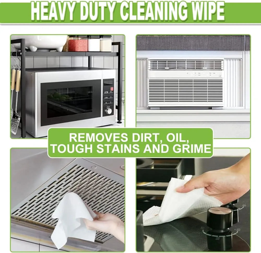 All-Purpose Cleaning Wipes – 70 Count, Extra Large 8"x10" for Auto & Home Use