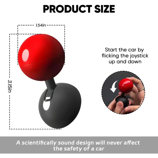 Car Push to Start Button Rocker, Car Engine Start Stop Button Joystick Plastic Ball-bar, One-Touch Start Button with Rocker Lever, Universal Decorative Car Accessories