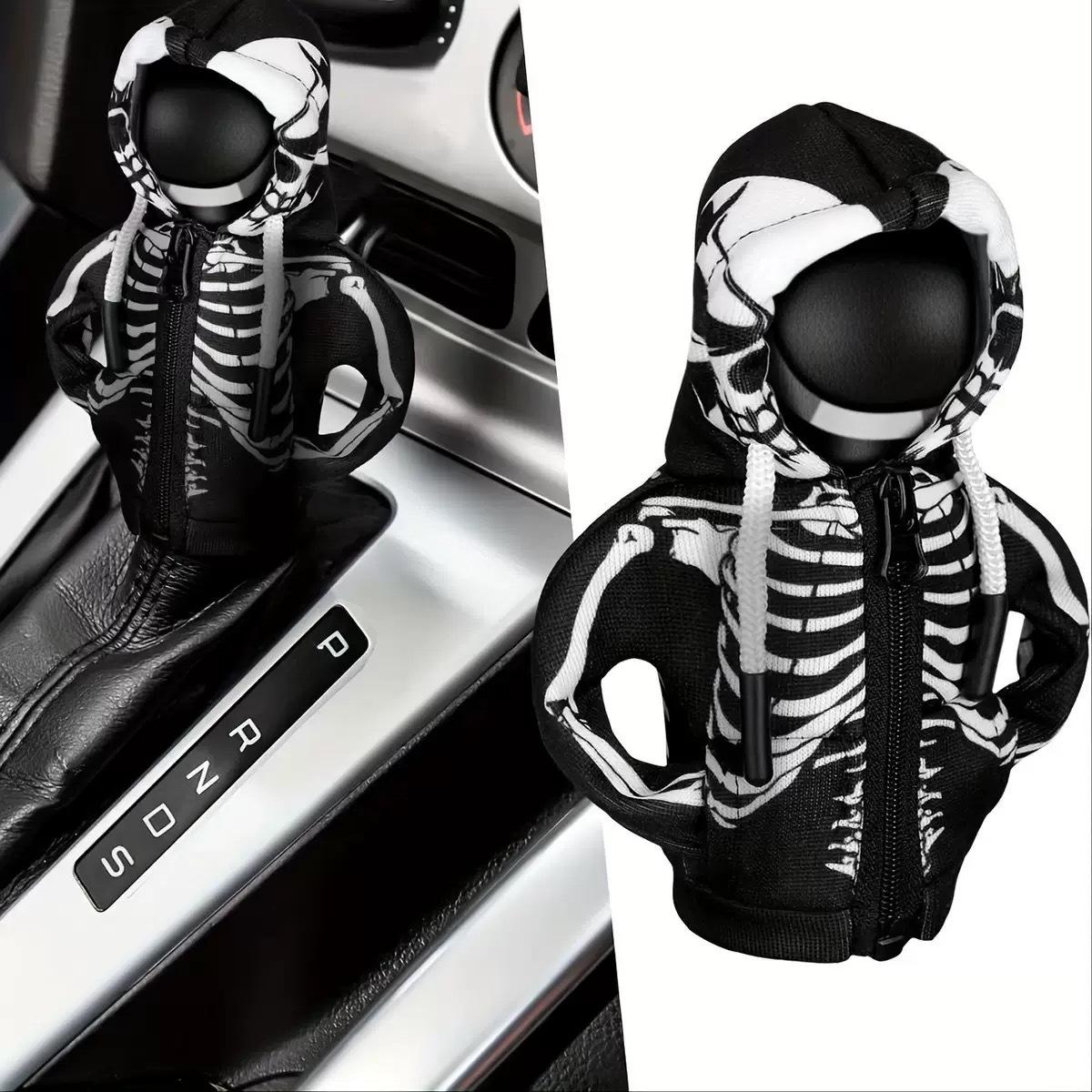 Creative Car Gear Shift Knob Cover – Decorative Protective Sleeve, Anti-Sweat Gear Lever Hoodie Style hoodies mini funny hoodie car decor fyrasol