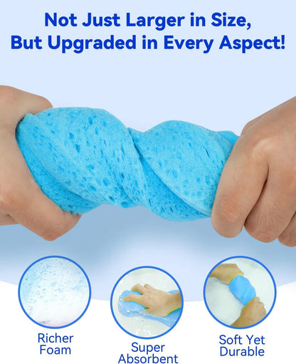 5-Pack Large Car Wash Sponges – Extra Thick & Super Absorbent Foam for Car & Home