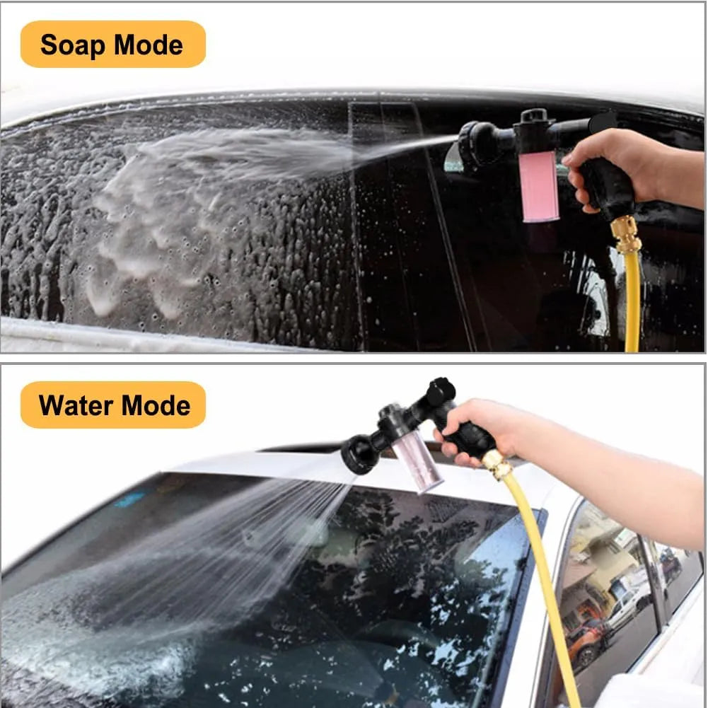 High-Pressure Car Wash Hose Nozzle – 8 Spray Patterns for Effortless Auto Detailing