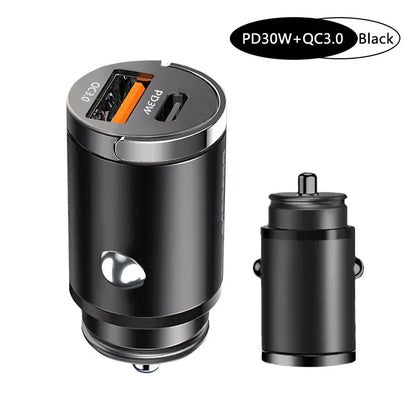 Fast Charging Car Charger Lighter - 30/100W - Mini PD USB Type C - AutoPower