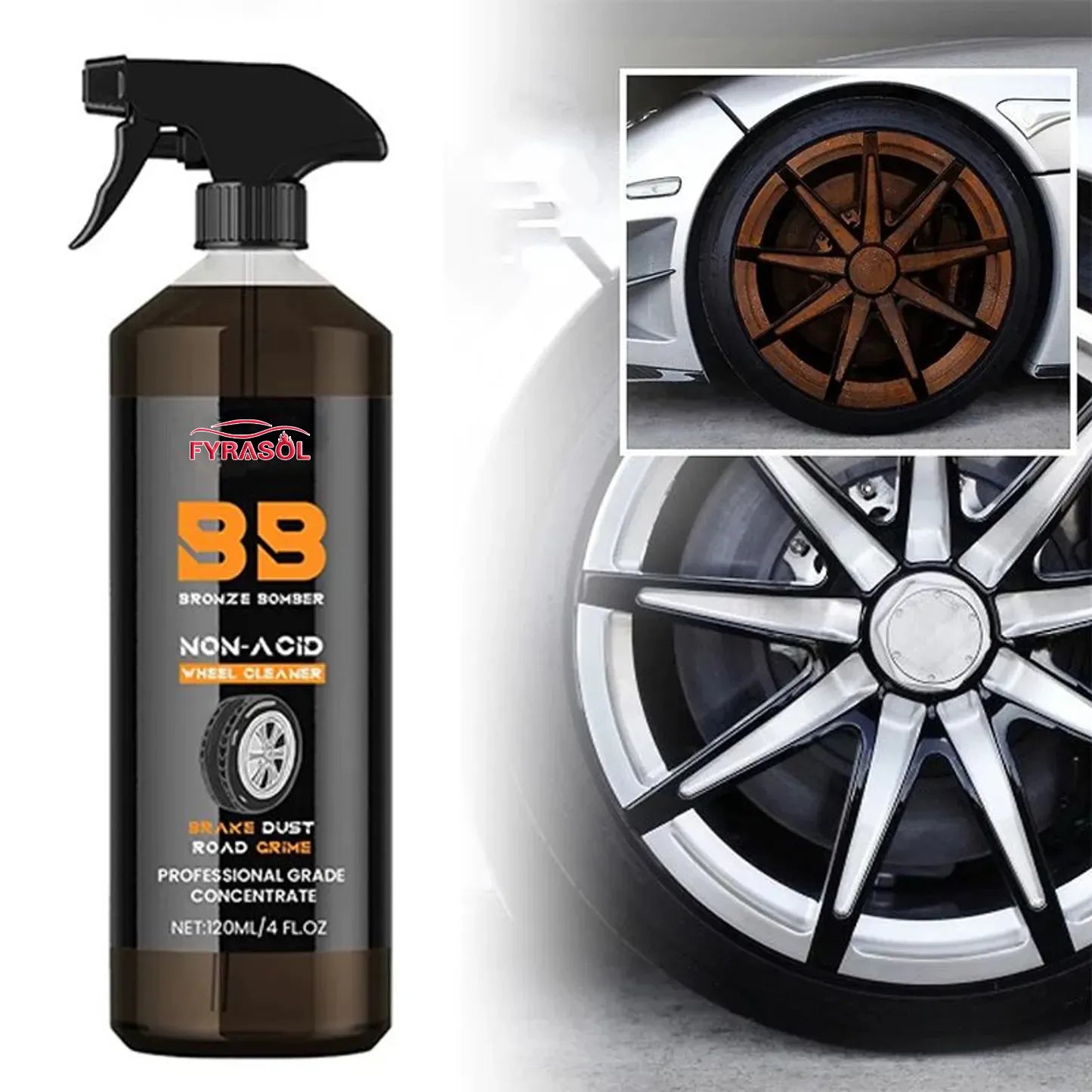 Powerful Car Wheel Cleaner – Removes Brake Dust & Grime Instantly