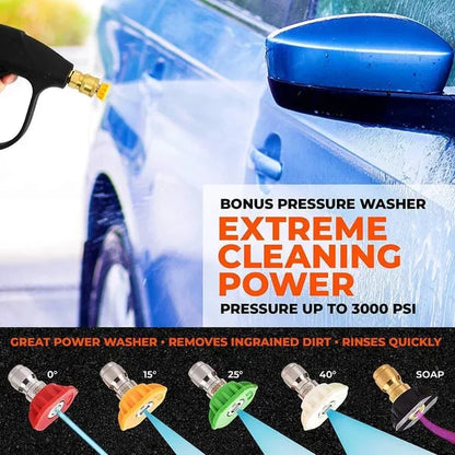 2-in-1 Foam Spray High-Pressure Water Gun for Cars, Bikes & Home Use