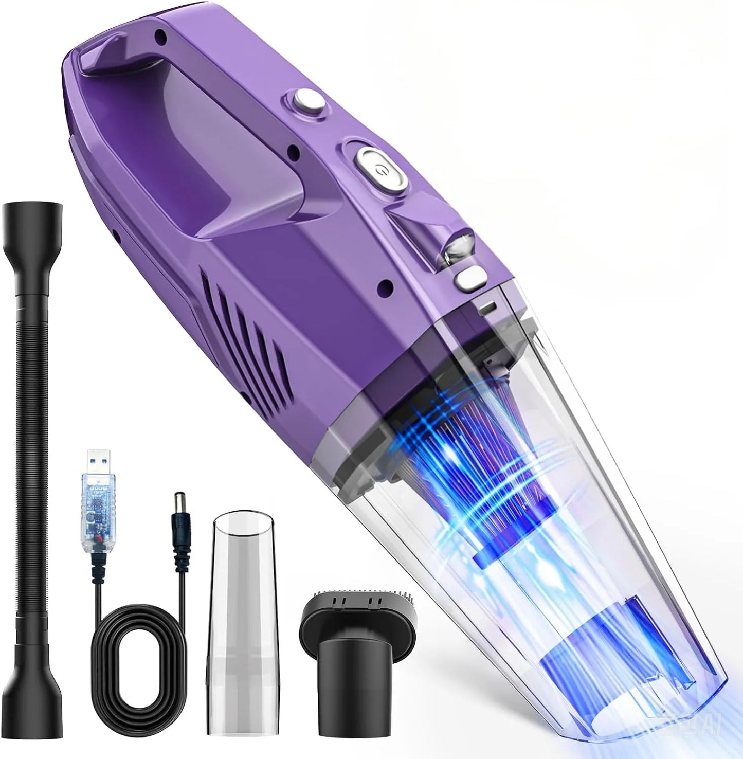 Cordless Handheld Car Vacuum – Powerful Suction, Lightweight & Rechargeable