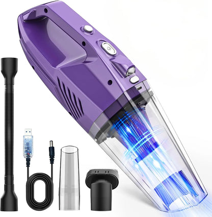 Cordless Handheld Car Vacuum – Powerful Suction, Lightweight & Rechargeable