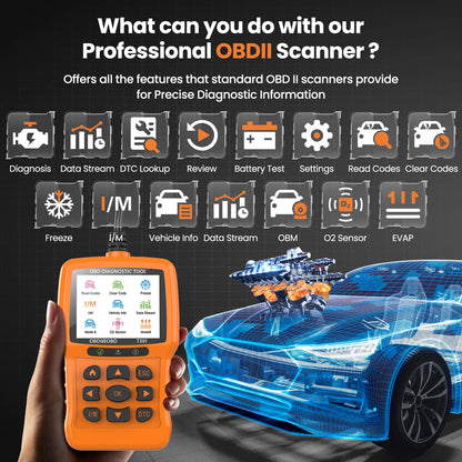 OBD2 Scanner: Check Engine Light Code Reader & Reset Tool