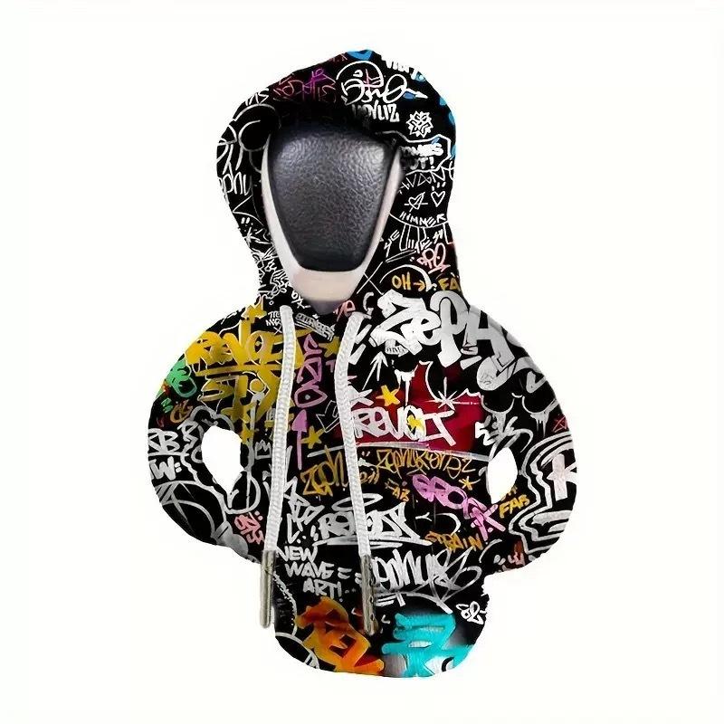 Creative Car Gear Shift Knob Cover – Decorative Protective Sleeve, Anti-Sweat Gear Lever Hoodie Style hoodies mini funny hoodie car decor fyrasol