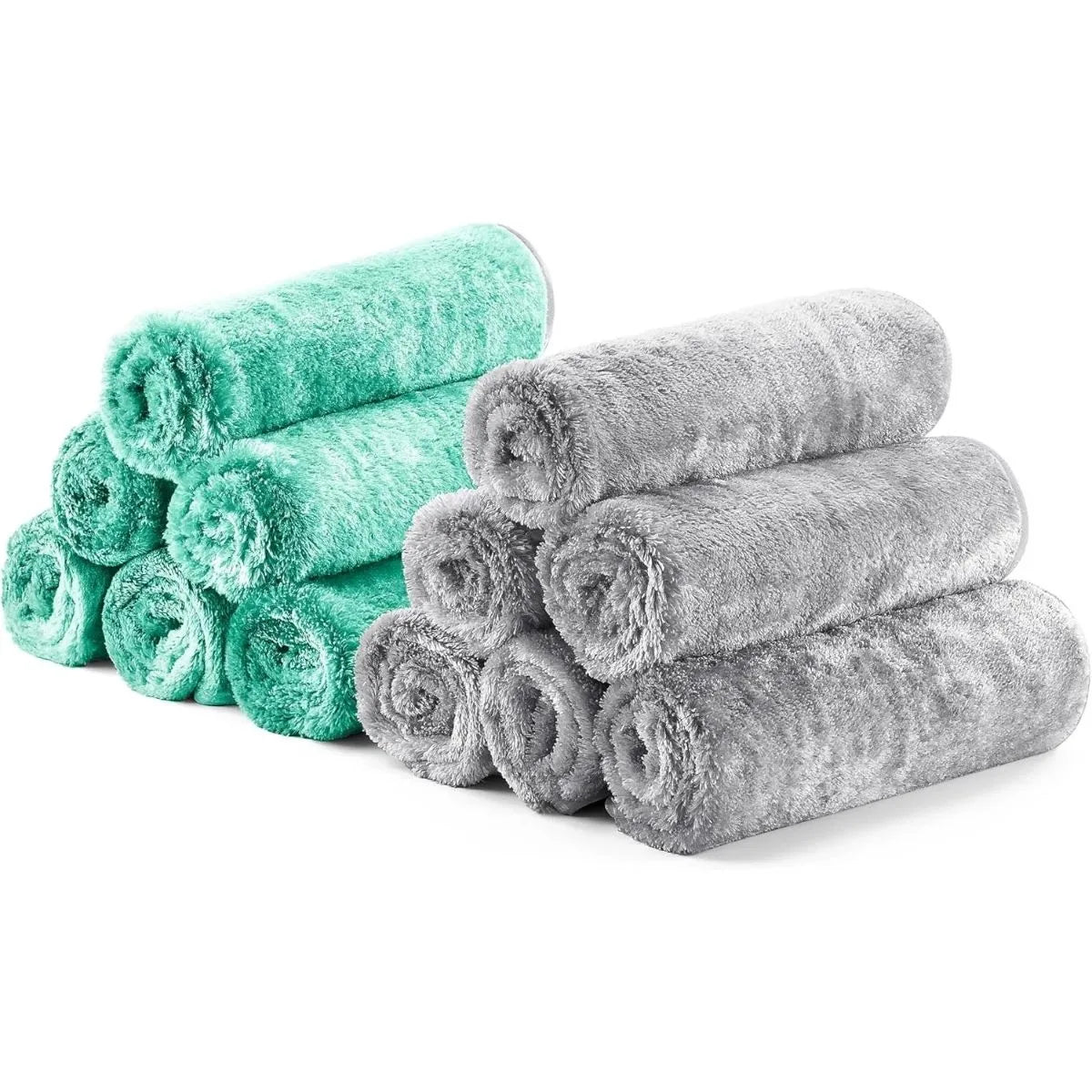 12-Pack Ultra Plush Car Drying Towels – 700GSM Microfiber, 16"x16", Scratch-Free