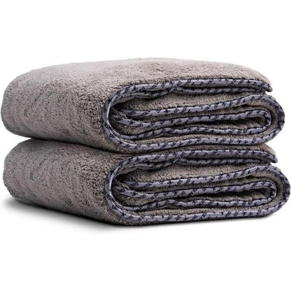 Ultra Plush Microfiber Drying Towels – 36" x 25" Super Absorbent for Cars & More (2-Pack)