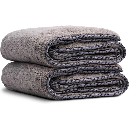 Ultra Plush Microfiber Drying Towels – 36" x 25" Super Absorbent for Cars & More (2-Pack)