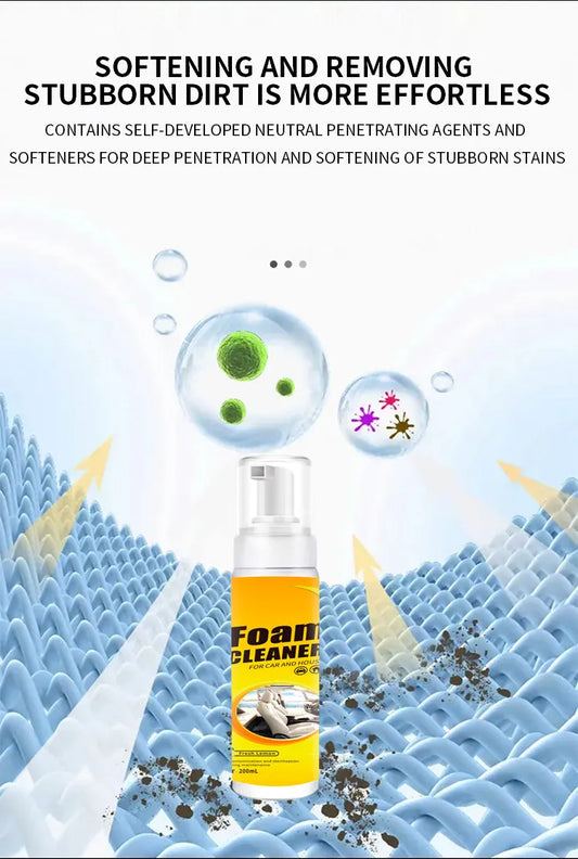 Multipurpose Foam Cleaner 200ML Lemon Scent for Car & Home