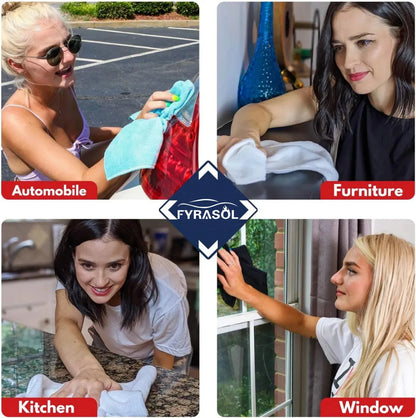 High-Performance Car Wash Cloths – 12PCS Microfiber, 1200 Washes Guaranteed