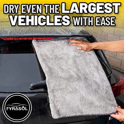 Ultra Plush Microfiber Drying Towels – 36" x 25" Super Absorbent for Cars & More (2-Pack)