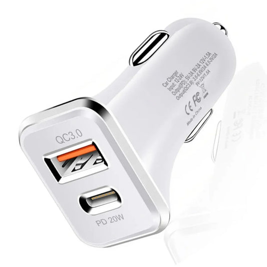 20W Fast USB Car Charger – Compact & Universal Adapter for Any Drive