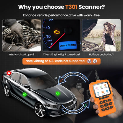 OBD2 Scanner: Check Engine Light Code Reader & Reset Tool