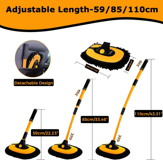 Ergonomic Arc Car Cleaning Brush – Scratch-Free Deep Cleaning