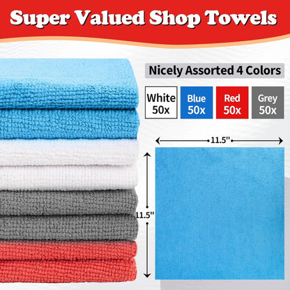 150PCS Microfiber Cleaning Towels – Lint-Free & Scratch-Free for Car & Home
