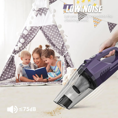 Cordless Handheld Car Vacuum – Powerful Suction, Lightweight & Rechargeable