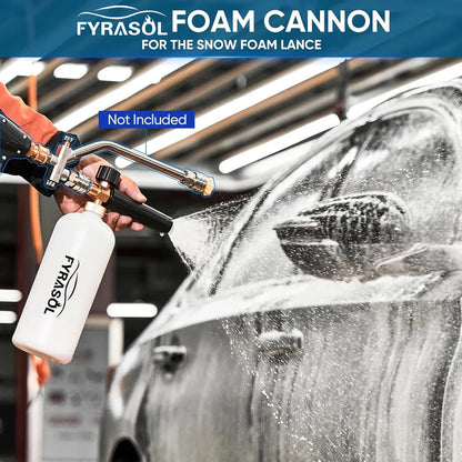 Powerful Foam Cannon Kit for Car Detailing – Dual Connector & Multi-Angle Spray Tips