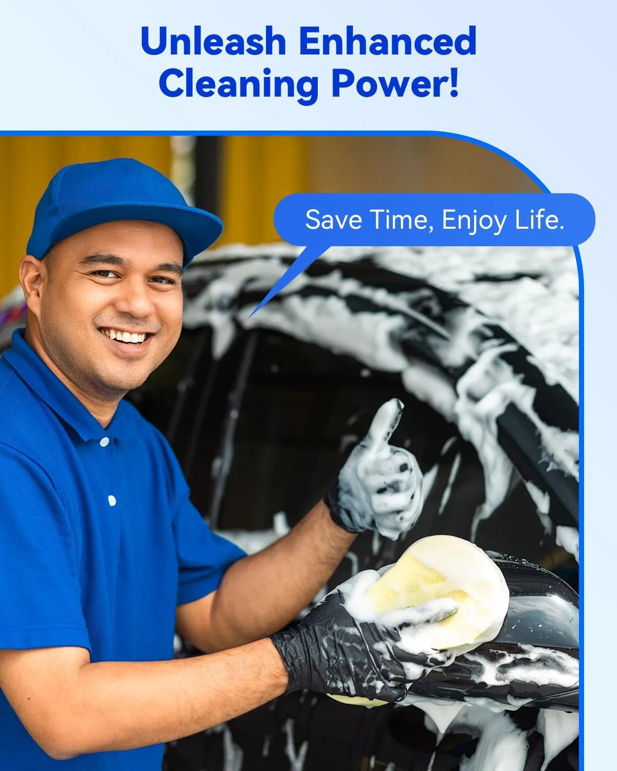 5-Pack Large Car Wash Sponges – Extra Thick & Super Absorbent Foam for Car & Home