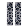 Fyrasol Faux Fur Leopard Print Car Seat Belt Cover Pads, Soft Shoulder Comfort Cushion, Universal Fit for Adults and Kids, 2 Pack