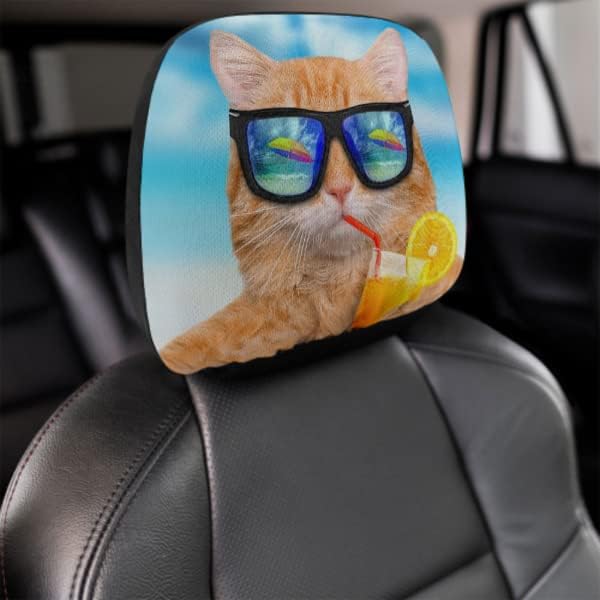 Custom Car Headrest Cover Personalized Universal Headrest Covers for Cars mysite