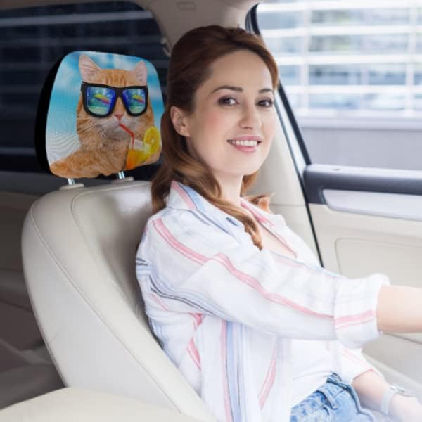 Custom Car Headrest Cover Personalized Universal Headrest Covers for Cars mysite