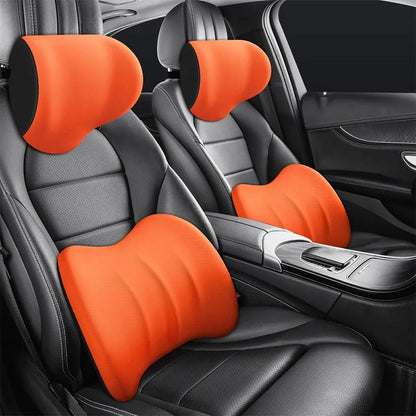 Ergonomic Car Seat Cushion Set – Neck and Lumbar Support for All Vehicles