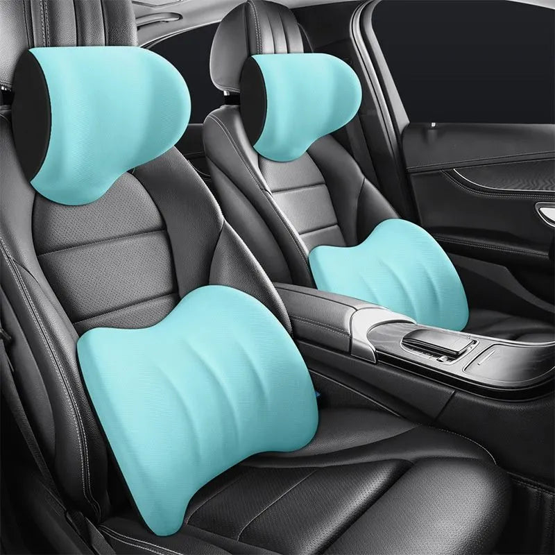 Ergonomic Car Seat Cushion Set – Neck and Lumbar Support for All Vehicles