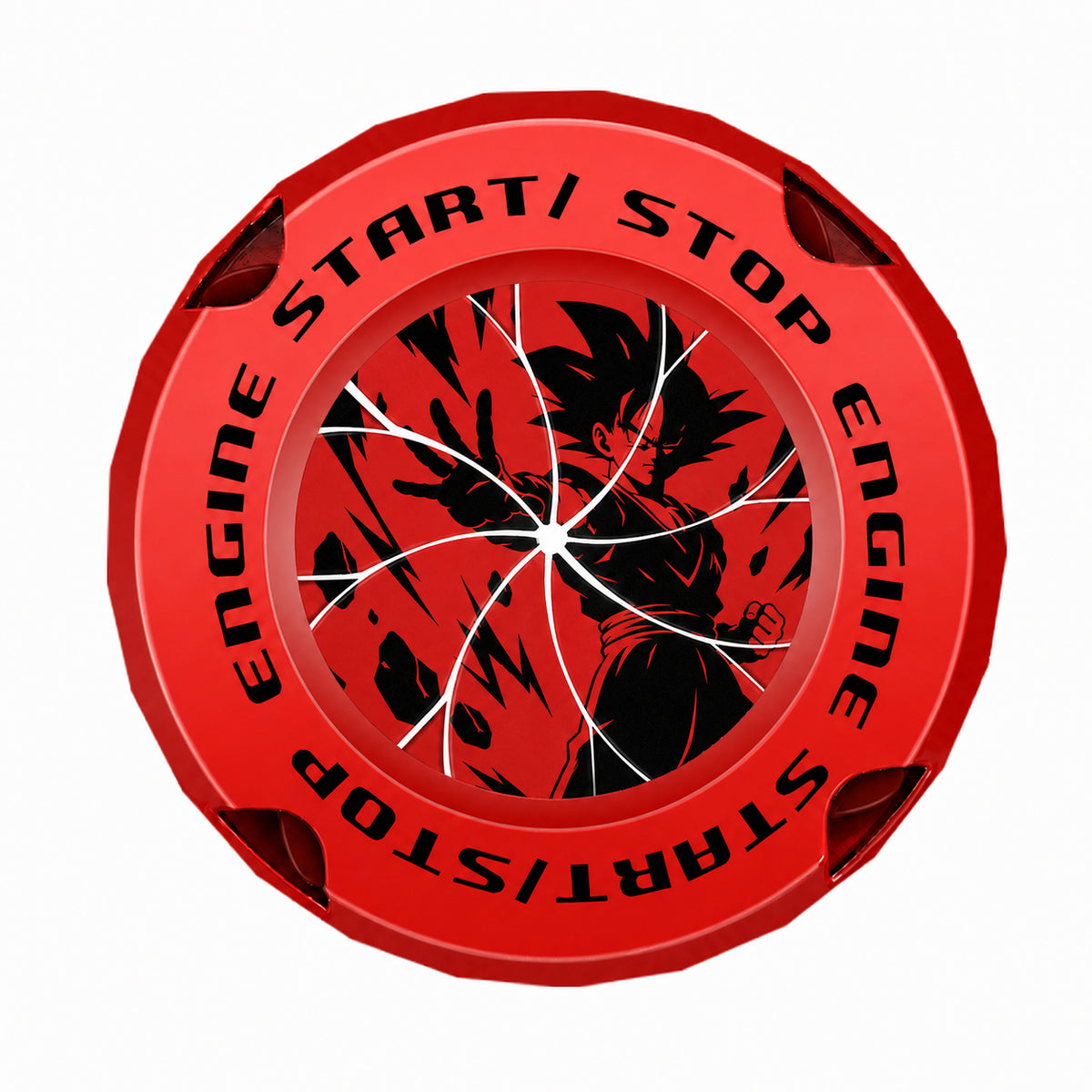 Naruto Style Car Engine Start Button Cover for Vehicles & Motorcycles Full Alloy Protective Design Enhanced Interior Style Sporty Touch fyrasol