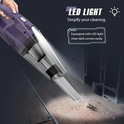 Cordless Handheld Car Vacuum – Powerful Suction, Lightweight & Rechargeable