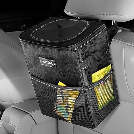 HOTOR Car Trash Can, Leakproof Car Organizer, 2-Gallon, Black mysite
