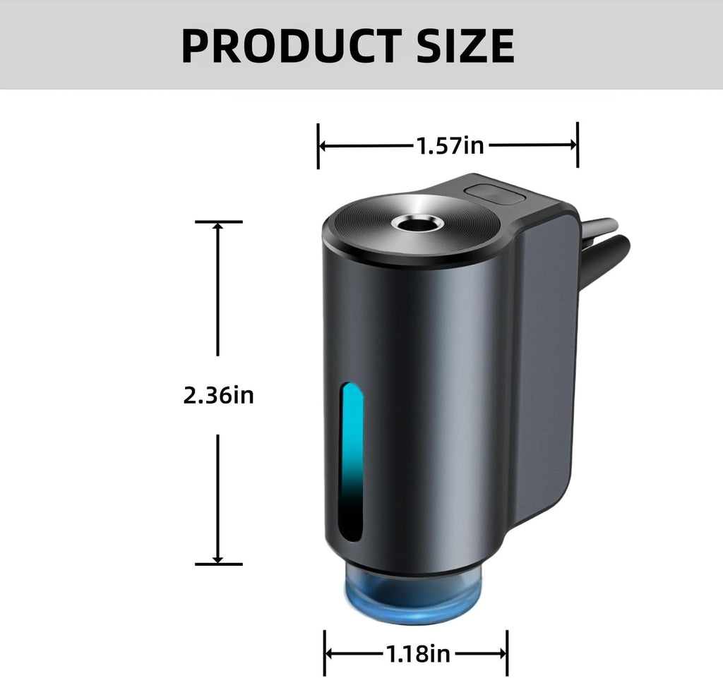 Car Air Freshener Diffuser, Smart Car Air Freshener, Car Diffuser Air Freshener with Three Adjustable Modes, Aromatizante Para Carro with 3pcs Essential Oil, Car Fresheners Long Lasting mysite