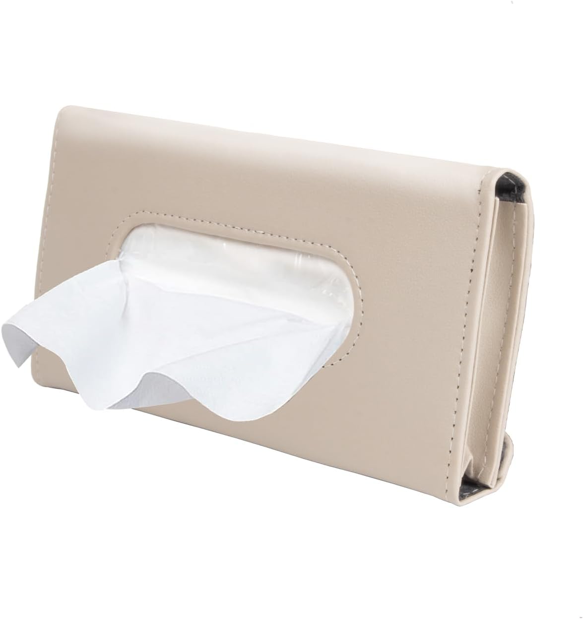 Carstuus Beige Car Tissue Holder for Sun Visor, Universal Fit All Vehicles mysite