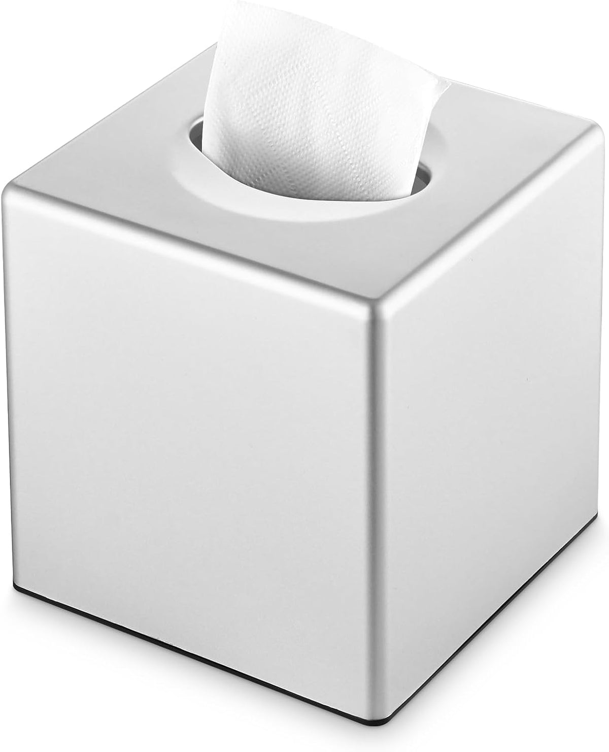 Tissue Box Cover, Modern Decorative Square Facial Storage Tissue Box Holder, Home Accessories for Bathroom Vanity Countertops, Dressers, Night Stand, Parlors and Office - Matte Black mysite