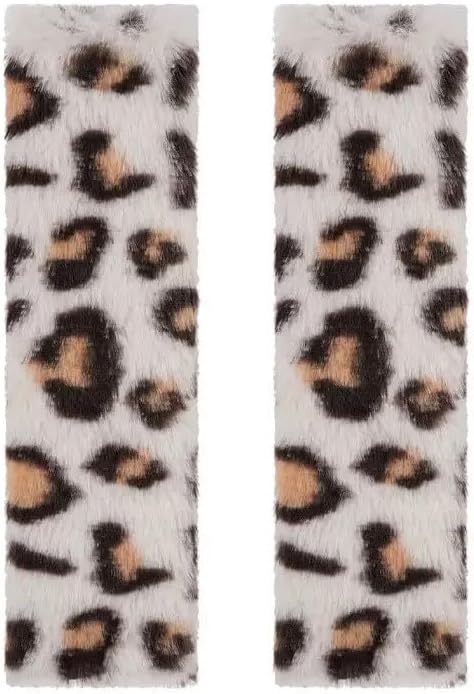 2 Pack Seat Belt Cover Pad, Cute Plush Leopard Print Seatbelt Covers Seatbelt Shoulder for More Comfortable Driving, Plush Fluffy Soft Seat Belt Cover, Car Interior Accessories mysite