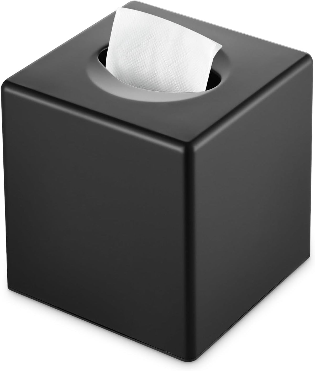 Tissue Box Cover, Modern Decorative Square Facial Storage Tissue Box Holder, Home Accessories for Bathroom Vanity Countertops, Dressers, Night Stand, Parlors and Office - Matte Black mysite