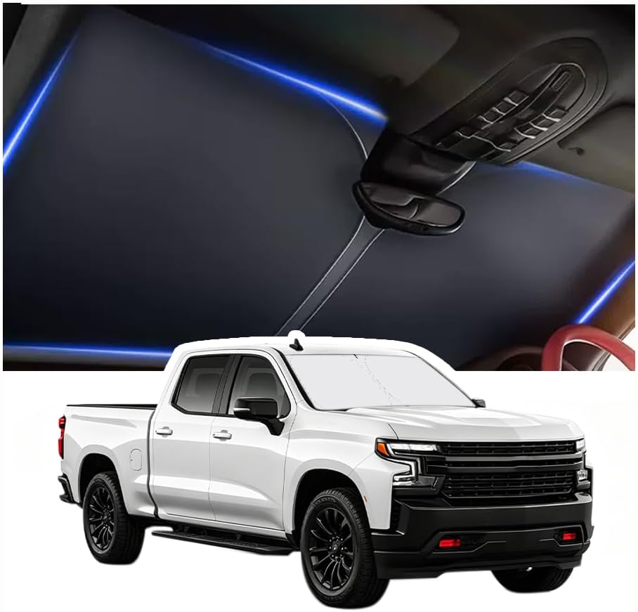300T Thickened Automotive Glass Sunshade and Comes with Storage Bag,Keep Car Interior Cool,Universal Windshield Sun Shade Fit for Cars,Trucks,SUVs (L: 57.08 * 31.5 inch) mysite