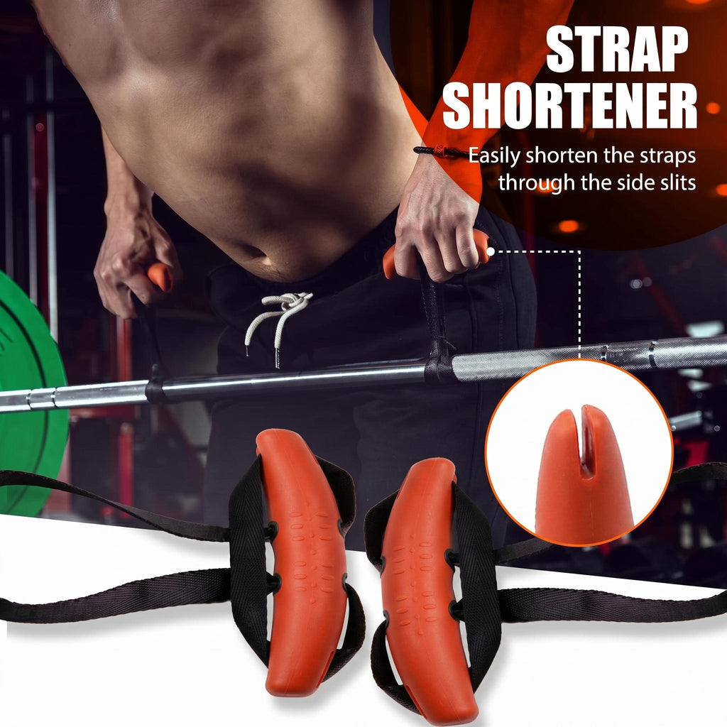 Ergonomic Pull Up Handles for Home Gym Workout Neutral Grip Attachments with Heavy Duty Straps fyrasol