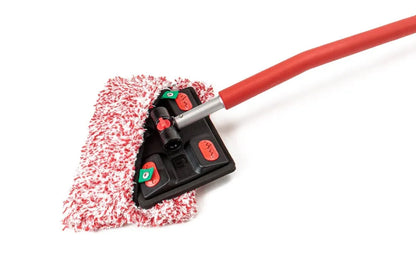 Premium Car Wash Tool – Mitt on an Extendable Stick with Brush & Mop Head