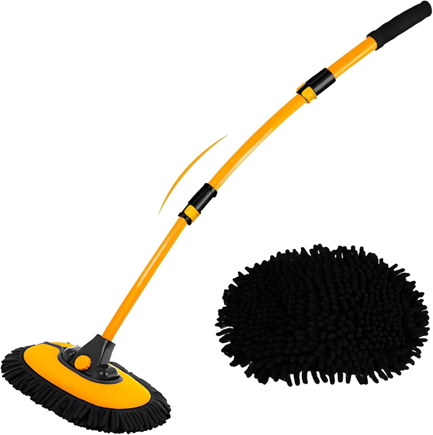 Ergonomic Arc Car Cleaning Brush – Scratch-Free Deep Cleaning