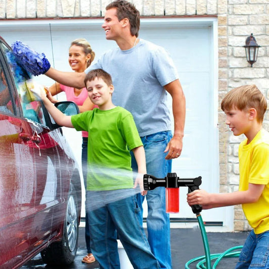 High-Pressure Car Wash Hose Nozzle – 8 Spray Patterns for Effortless Auto Detailing