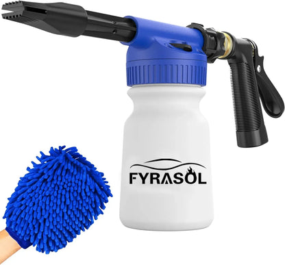 Snow Foam Car Wash Kit – Foam Gun + Microfiber Mitt for Garden Hose Use