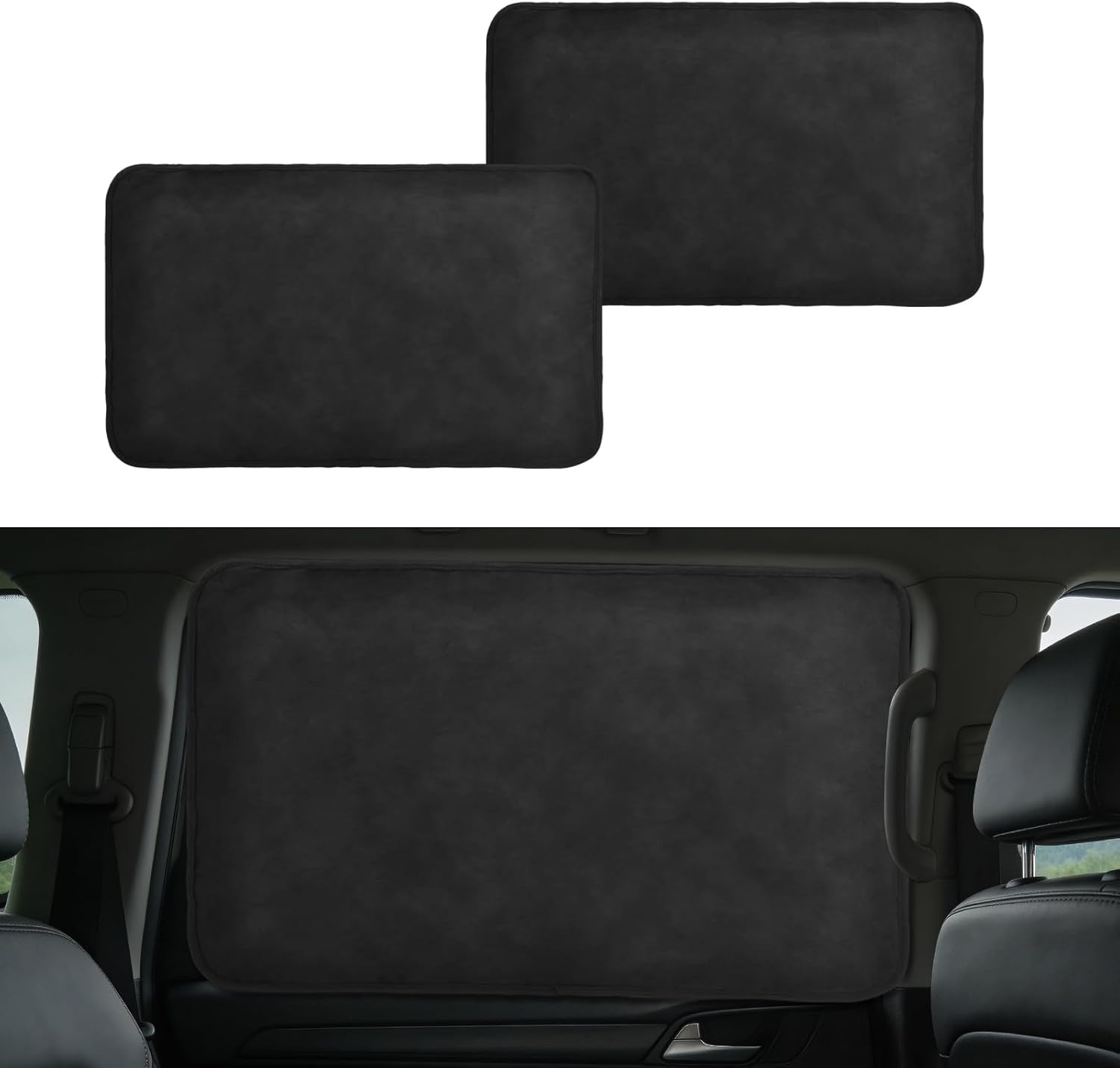 XCBYT Car Window Shades - 4 Pcs Car Privacy Curtains - 100% Block Light Car Window Covers - Magnetic Side Window Sun Shade Keeps Cooler for Breastfeeding, Taking a nap, Changing Clothes, Camping mysite