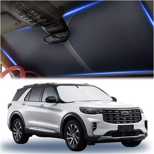 300T Thickened Automotive Glass Sunshade and Comes with Storage Bag,Keep Car Interior Cool,Universal Windshield Sun Shade Fit for Cars,Trucks,SUVs (L: 57.08 * 31.5 inch) mysite