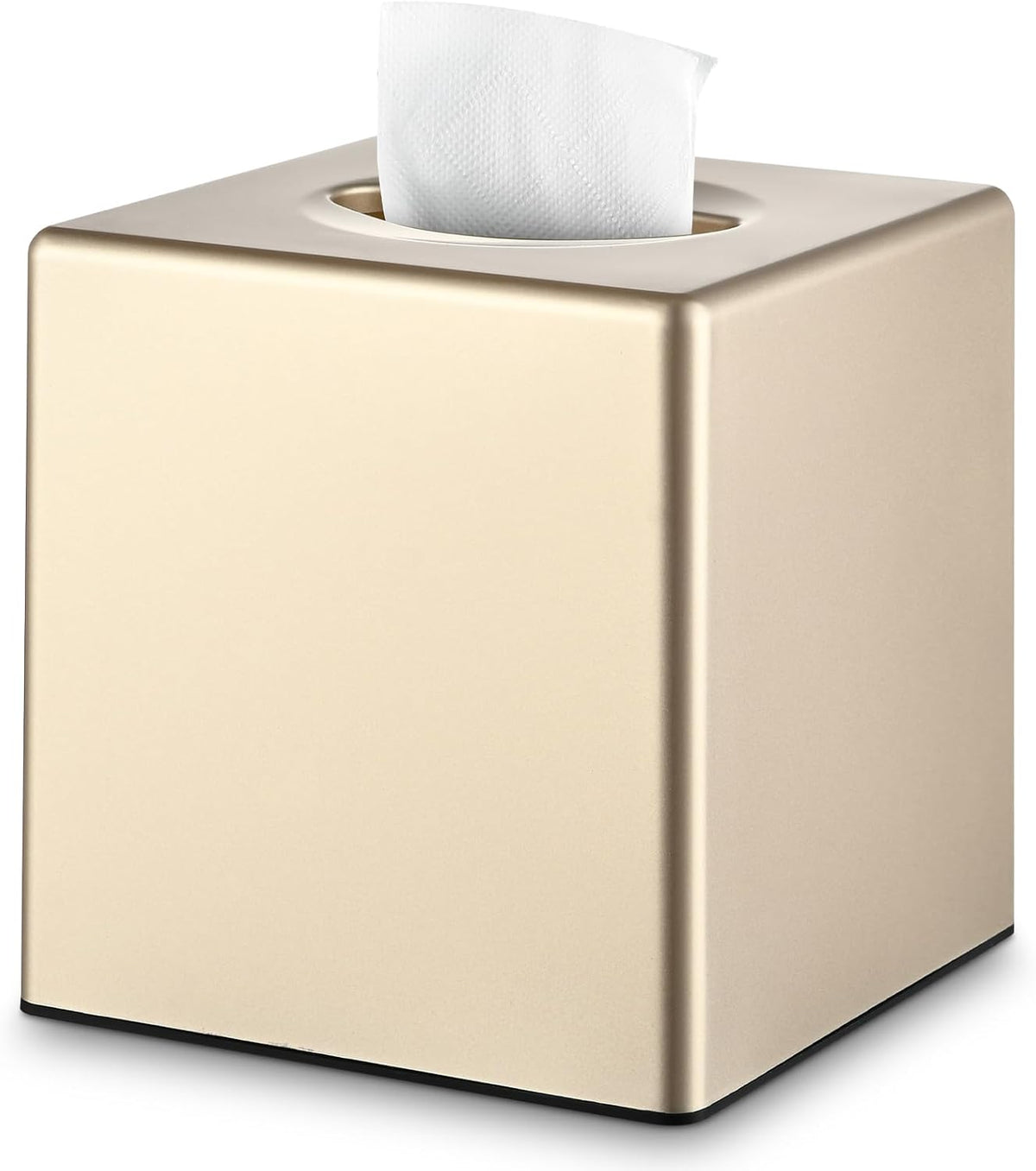 Tissue Box Cover, Modern Decorative Square Facial Storage Tissue Box Holder, Home Accessories for Bathroom Vanity Countertops, Dressers, Night Stand, Parlors and Office - Matte Black mysite