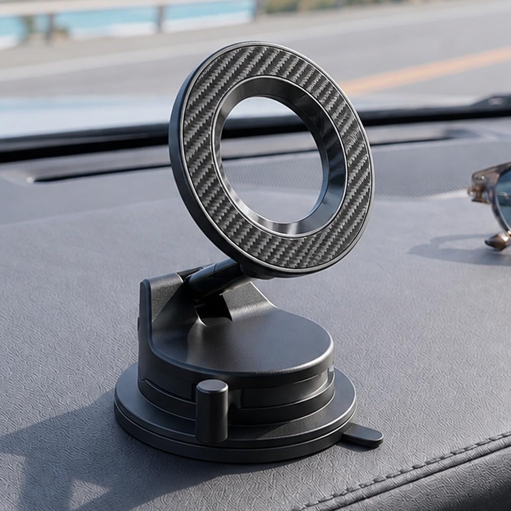 LISEN for MagSafe Car Mount [3800gf Strong Magnet & 90+LBS Suction] 360° Adjustable Vacuum Magnetic Phone Holders for Your Car, for Note 18 iPhone 17 Pro Max 16 15 14 13 12 Plus Air for All Smartphone mysite